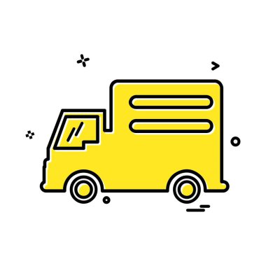 Kamyon simgesi tasarım vektörü