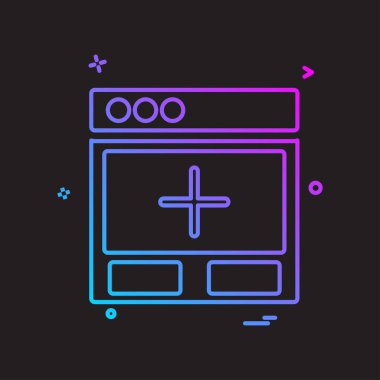 Web düzeni simge tasarım vektörü