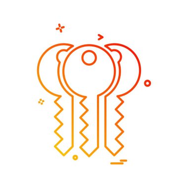 Anahtarları simge tasarlamak vektör