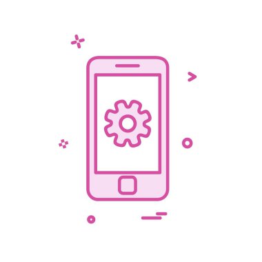 Telefon Ayarları simge tasarım vektörü 