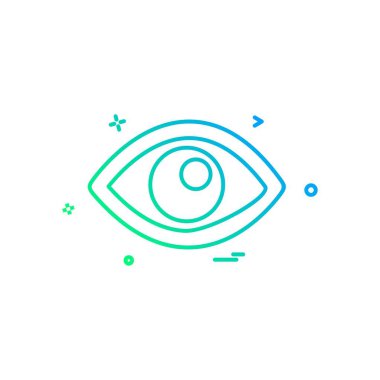 göz simgesi tasarım vektörü