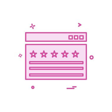 Web yerleşim simgesi tasarım vektörü