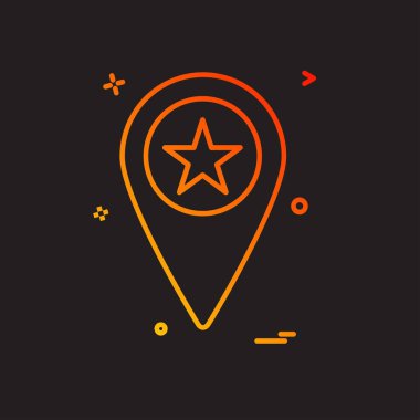 Navigasyon simgesi tasarım vektörü