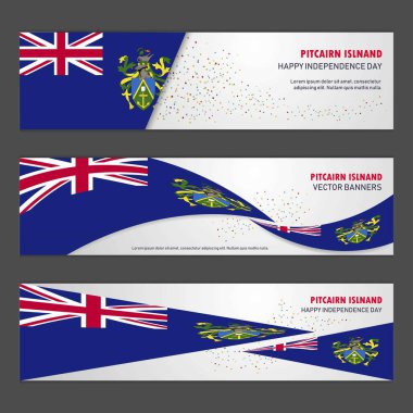 Pitcairn Islnand bağımsızlık günü arka plan tasarım afiş ve el ilanı, posta kartı, peyzaj, kutlama vektör çizim