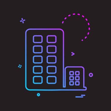 Emlak simge tasarlamak vektör