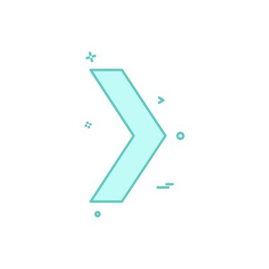 Sağ ok simge tasarlamak vektör