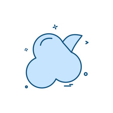 Meyve simgesi tasarım vektörü