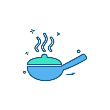 Mutfak simgesi tasarım vektörü 