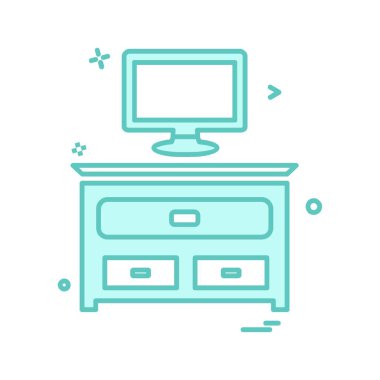 Şirket ofis simgesi tasarım vektörü 