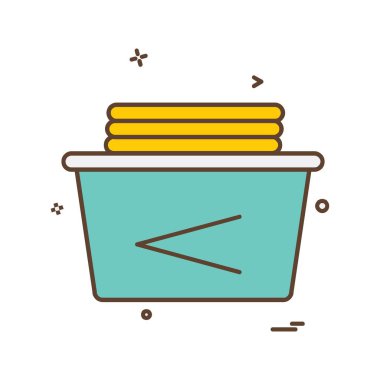 Tuvalet simgesi tasarım, renkli vektör çizim