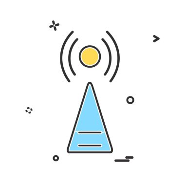 Kızılötesi simge tasarım vektörü