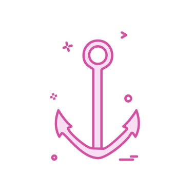 Çapa simge tasarlamak vektör