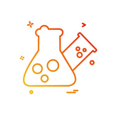 Şişesi simgesi tasarım, renkli vektör çizim