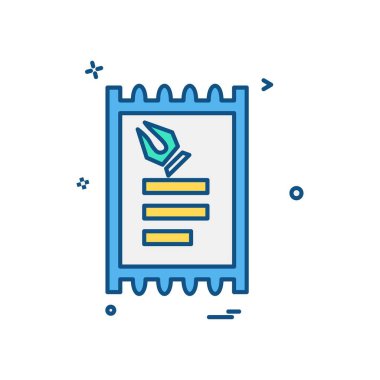 Metin simge tasarlamak vektör 