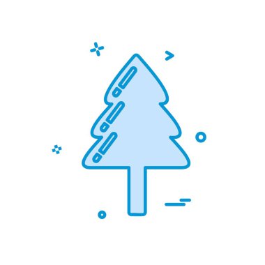 Noel ağacı simge tasarlamak vektör