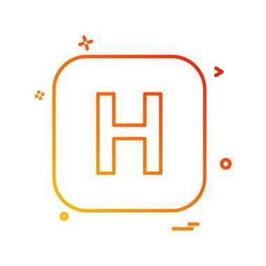 İngilizce alfabe simge tasarlamak vektör 