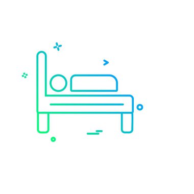 Mobilya simgesi tasarım, renkli vektör çizim