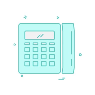 Telefon simgesi tasarım vektörü