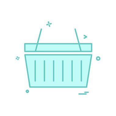 Sepet simge tasarlamak vektör