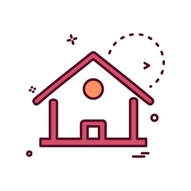 Emlak simge tasarlamak vektör