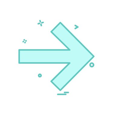 Sağ ok simge tasarlamak vektör