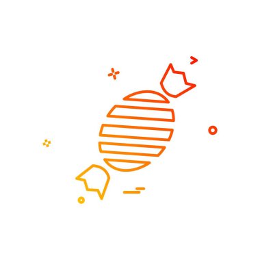 Şekerleme simge tasarlamak vektör