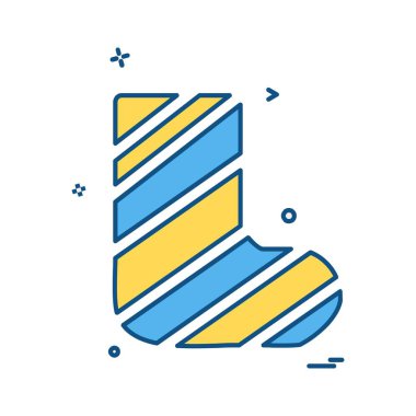 Çorap simge tasarlamak vektör 