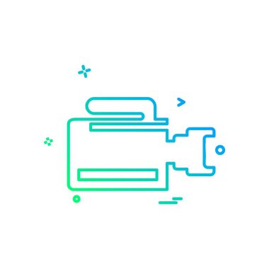 Kamera simgesi tasarım vektörü