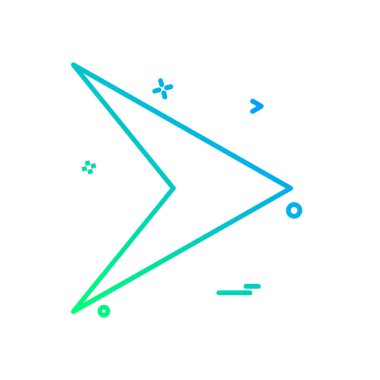 Sağ ok simge tasarlamak vektör