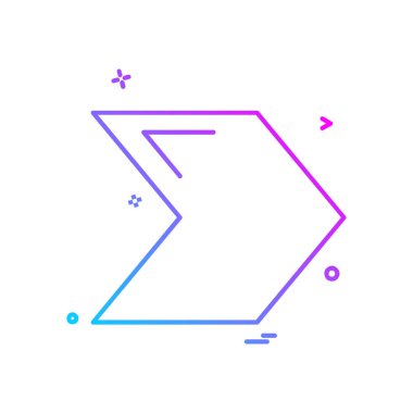 Sağ ok simge tasarlamak vektör