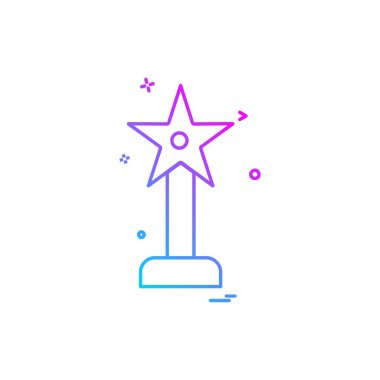 Ödül simgesi tasarım vektörü