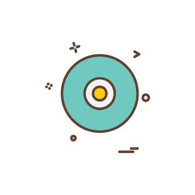 Disk simgesi tasarım vektörü