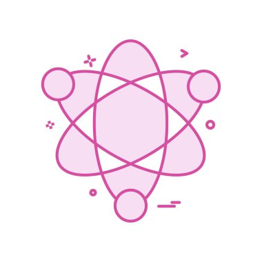 atom bilimi ikon vektör tasarımı