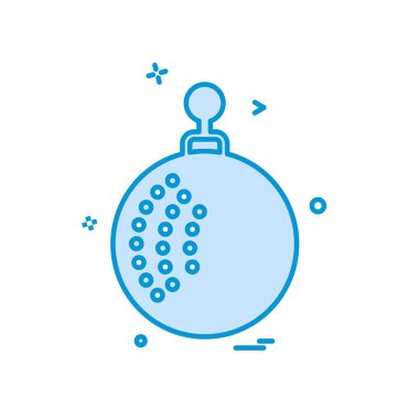 Noel top simge tasarlamak vektör