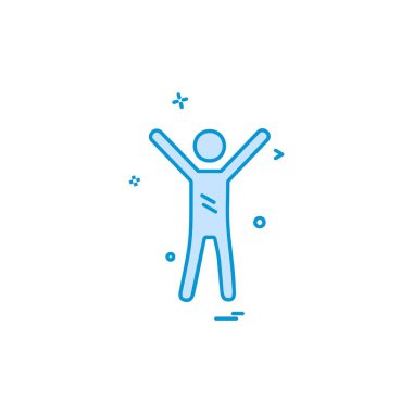 Sporcu simgesi tasarım vektörü