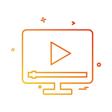 Video simge tasarlamak vektör