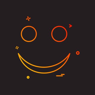 Gülen simge tasarlamak vektör