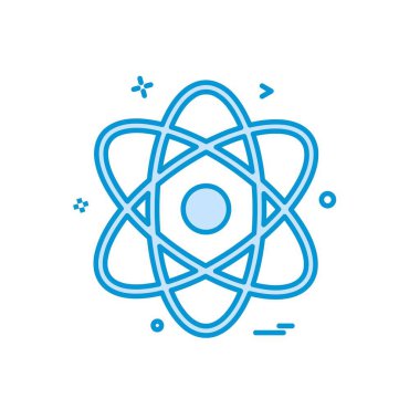 Nükleer simge tasarlamak vektör 