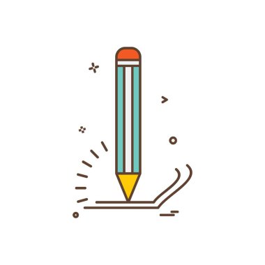 Kalem simge tasarlamak vektör