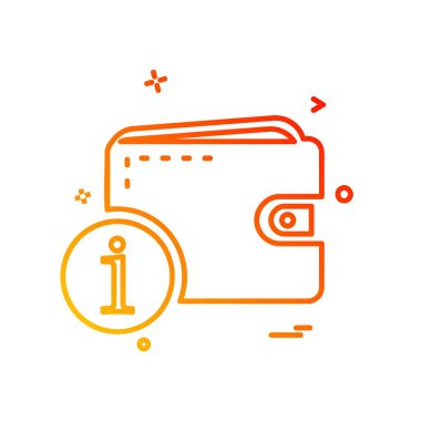 m-cüzdan simgesi tasarım, vektör çizim