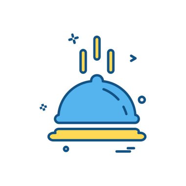 Gıda simgesi tasarım vektörü