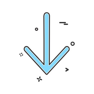 Ok simgesi tasarım vektörü