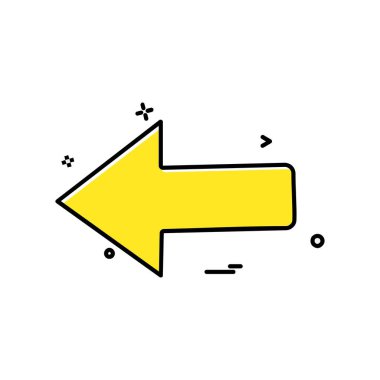 Sol simge tasarlamak vektör