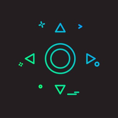 Ok simgesi tasarım vektörü