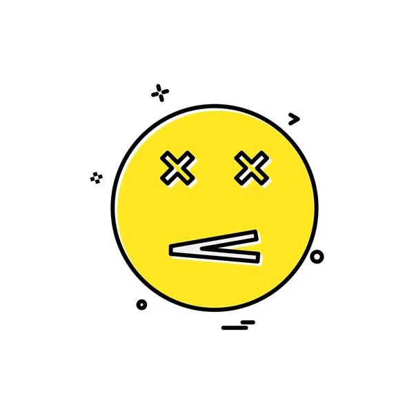 Emoji Ikoner Design Vektor — Stock vektor