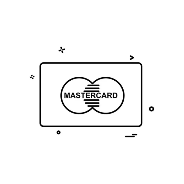 Master Card Icon Design Vektor — Stockvektor