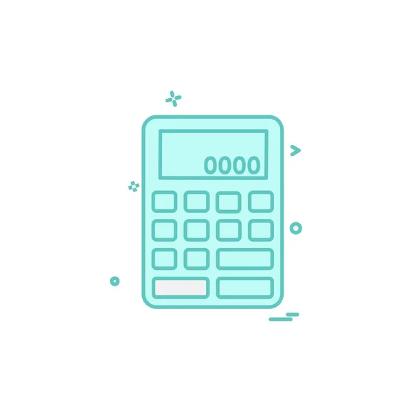 Calculator Icon Design Vector — Stock Vector