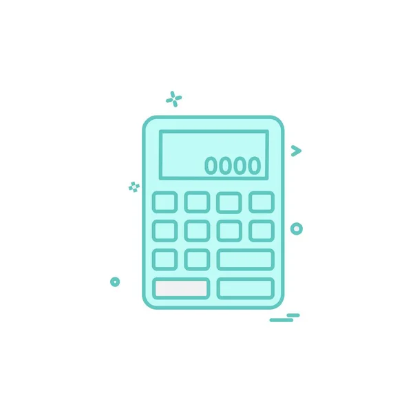 Vetor Design Ícone Calculadora — Vetor de Stock