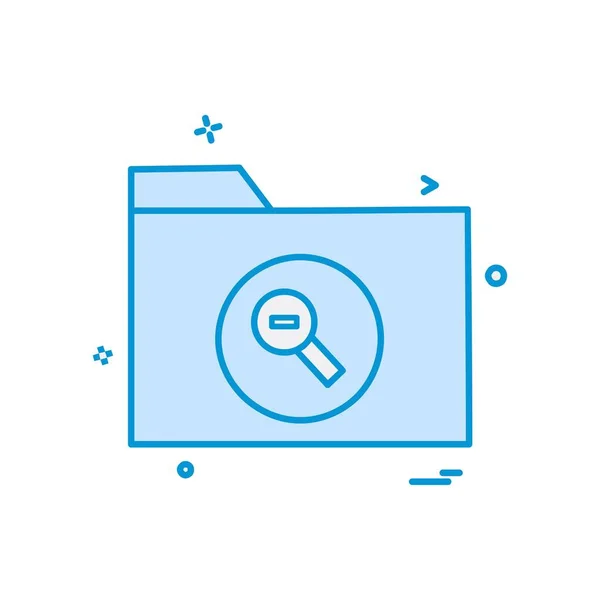 Ordner Icon Design Vektor Illustration — Stockvektor