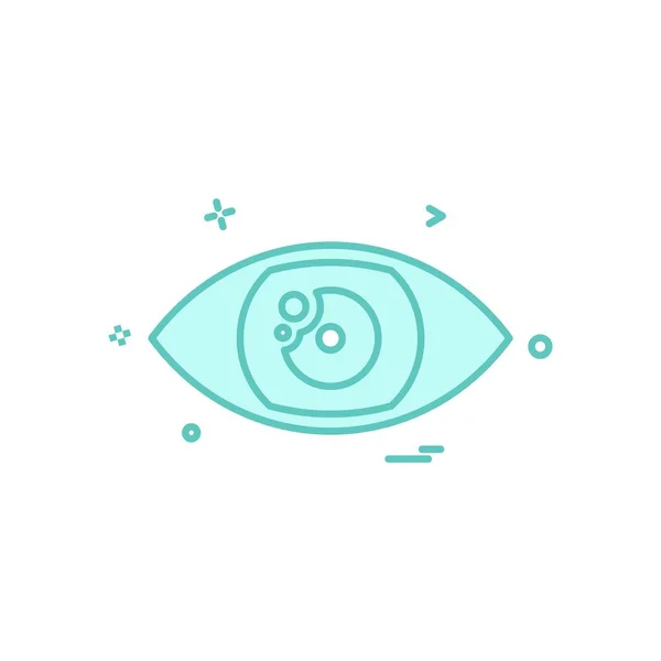 Vettore Disegno Dell Icona Dell Occhio — Vettoriale Stock
